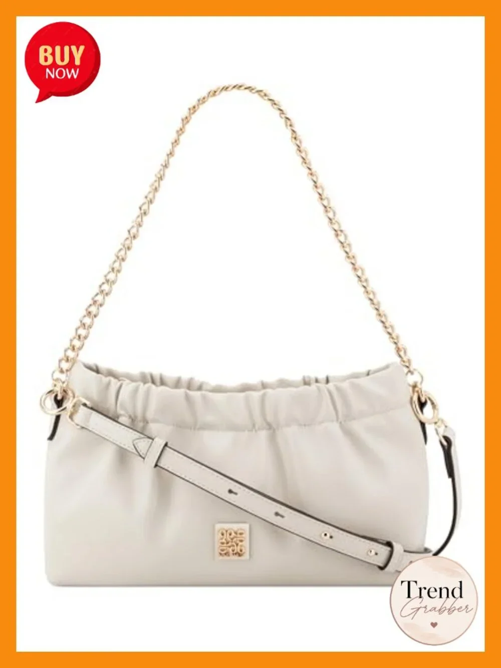 Nine West Flynn Convertible Shoulder Bag Faux Leather Satchel